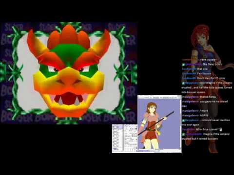Mario Party Plays as MK404 Draws | Bowser's Magma Mountain