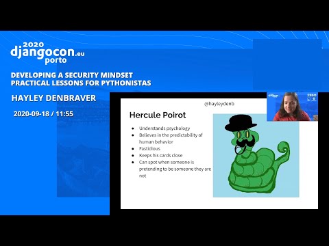 DjangoCon 2020 | Developing a Security Mindset Practical Lessons for Pythonistas - Hayley Denbraver thumbnail