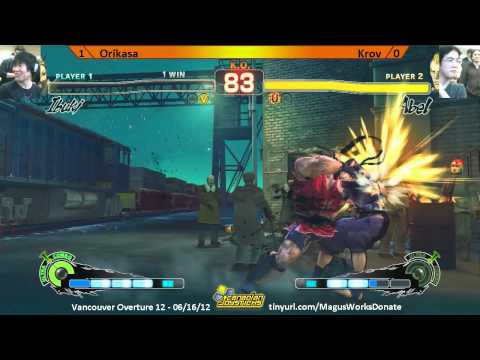 Orikasa vs Krov - SSF4AE v2012 Singles - Vancouver Overture 12