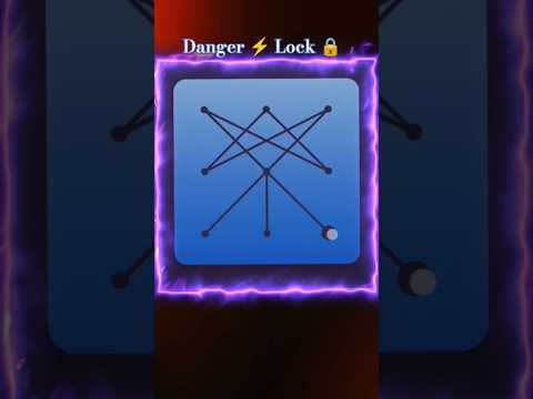 New Pattern Danger ⚡  Screen Lock Status #lock #smartphone #pattern #shorts #shobhitcsctech