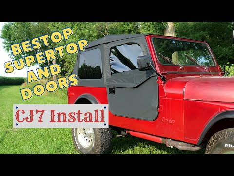 Installing a Bestop Supertop with soft doors on a CJ7