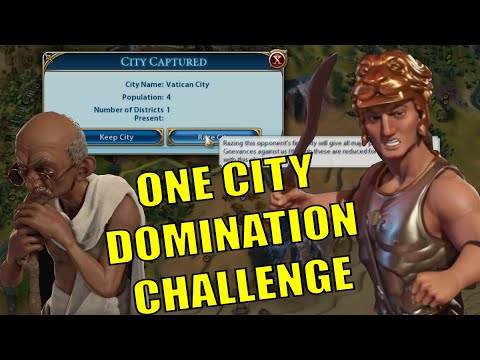 Civ 6 | One City Domination – A Challenge Too Far??? Go Alex!!! #1 - (Deity OCC Civilization 6)