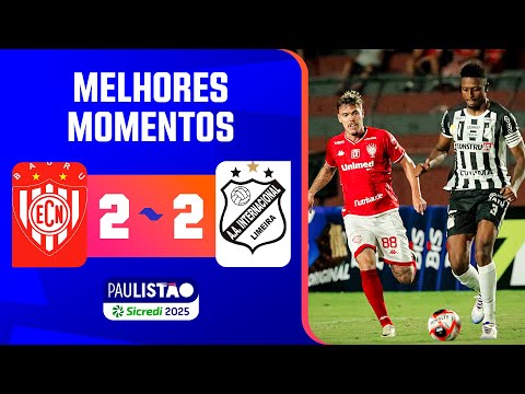 NOROESTE 2 X 2 INTER DE LIMEIRA | MELHORES MOMENTOS | 5ª RODADA | PAULISTÃO SICREDI 2025