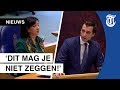 Keiharde clash Baudet en Arib: 'Neem het terug!'