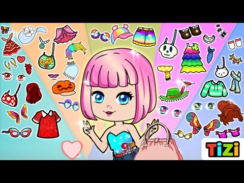 Explore the World of TIZI DOLL DRESSUP GAME! | Dressup games for kids | design accessories and more