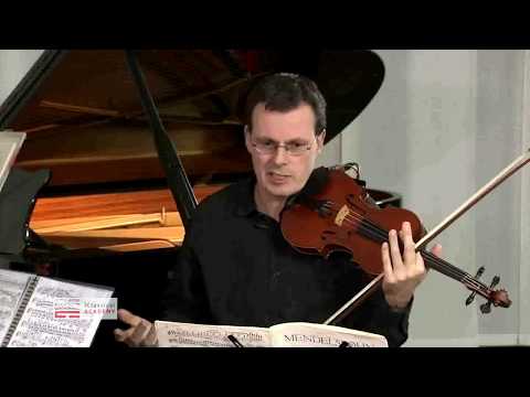VIOLIN MASTERCLASS - MENDELSSOHN VIOLIN CONCERTO IN Em, OP. 64 1ST MOV - RUDOLF KOELMAN