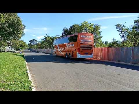 Saída da Viação Real Maia (Caracol PI para Goiânia GO) e Expresso Nordeste (São Paulo SP para BSB).