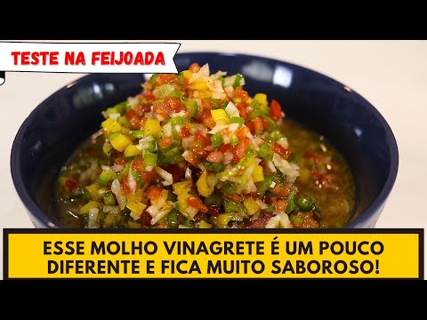 O MELHOR MOLHO VINAGRETE QUE VOCÊ VAI FAZER!