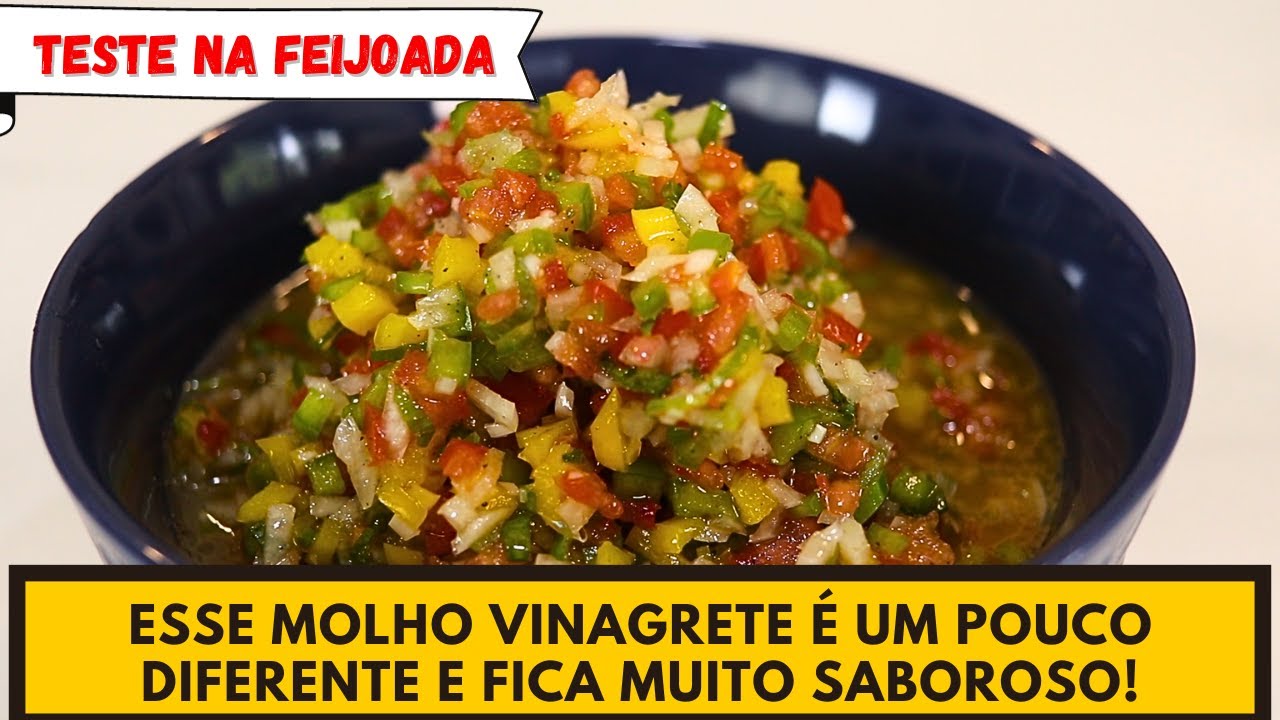 O MELHOR MOLHO VINAGRETE QUE VOCÊ VAI FAZER!