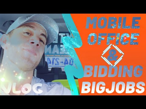 How I Bid Large Commercial Pressure Washing Jobs & My Work Truck Office Setup