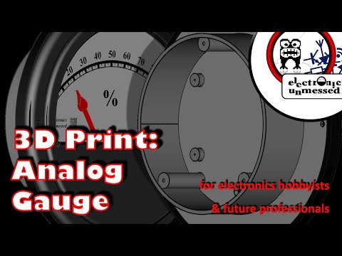 3D PRINT: Beautiful DIY Gauge using an Arduino and a Stepper Motor (EP55)