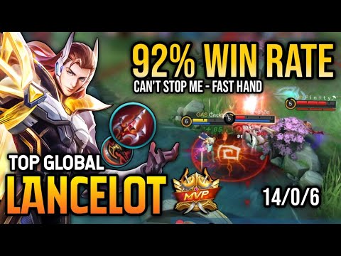 92% WINRATE! LANCELOT BEST BUILD 2022 | TOP GLOBAL LANCELOT GAMEPLAY | MOBILE LEGENDS✓