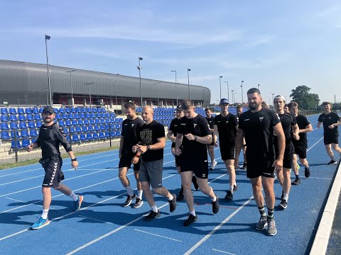 "Ranne ptaszki na treningu" - Bieganie z hokeistami GKS Tychy