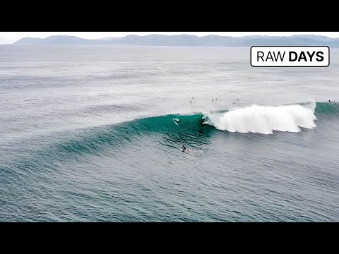 Drone footage of nice swell at Lakey Peak