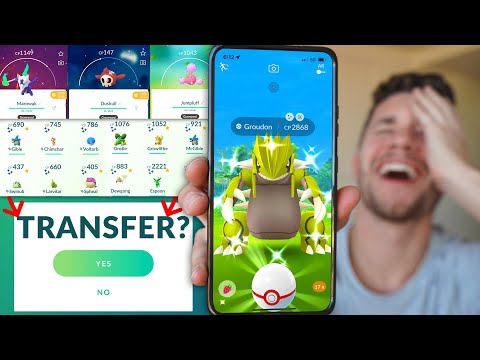 I Transfer a Shiny EVERY TIME Groudon isn’t Gold…