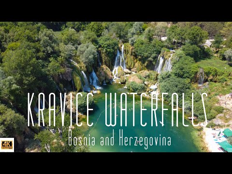 🇧🇦 4K drone video of Kravice Waterfalls, Bosnia and Herzegovina.