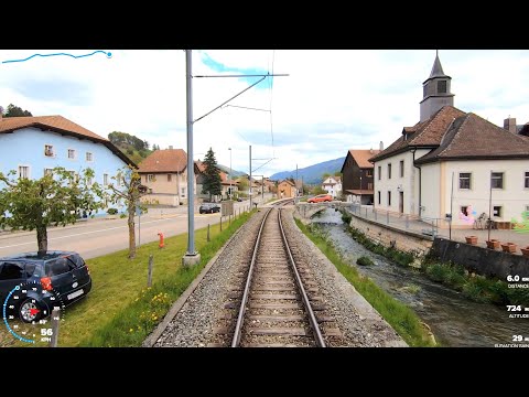 ★ 🇨🇭Scenic cab ride Sonceboz-Sombeval - Moutier - Solothurn, Switzerland [05.2019]
