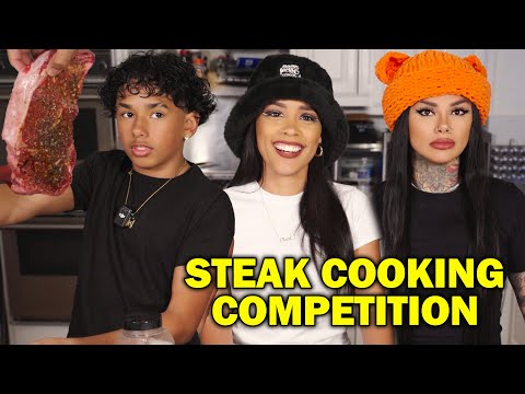 STEAK COOKING COMPETITION Snow vs. Baby Drew vs. Stephanie 😂😂🥩🥩