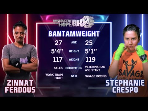 Zinnat Ferdous vs Stephanie Crespo - Hope NYC IX - Haymakers for Hope