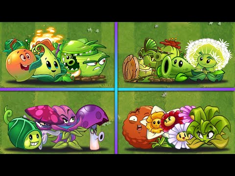 Strong 4 Team Battlez - Who Will Win? - PvZ 2 Team Plants vs Team Plants