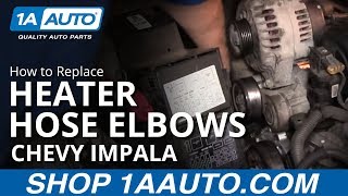 How to Replace Serpentine Belt Tensioner with Heater Hose Elbows 00-05 Chevy Impala