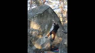 Video thumbnail of Le Mur Cordier, 7a. Fontainebleau