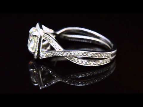 1.90 ctw. Natural Cushion Cut Diamond Engagement Wedding Ring