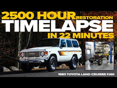 Restoring This Toyota Land Cruiser FJ60 in 22 Minutes - TIMELAPSE!
