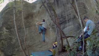 Video thumbnail of Guerrilla's crack, 6a+. La Comarca