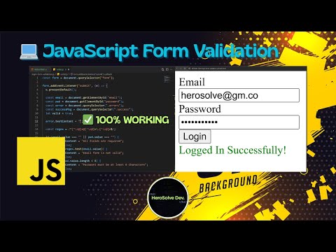 Form Validation With Pure Javascript