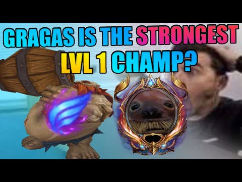 Gragas is the STRONGEST lvl 1 champ?!😱
