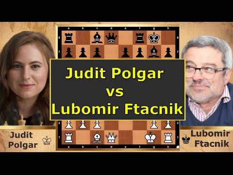 JUDIT POLGAR vs LUBOMIR FTACNIK – The Austrian Attack Strikes! ♟🔥 #juditpolgar #ftacnik #chess