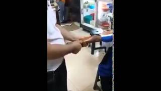 MAN fix back little boys broken hand