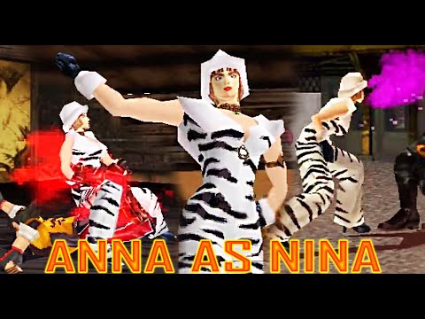 [TAS] Anna With Nina's Moves Gameplay - Tekken 3 (Remake) (Requested)