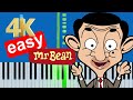 Mr Bean Theme Song Animated Series Slow Easy Medium Piano Tutorial 4K