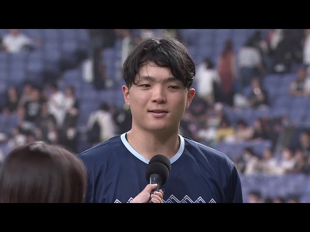 ファイターズ・郡司裕也選手ヒーローインタビュー 8月2日 オリックス・バファローズ 対 北海道日本ハムファイターズ