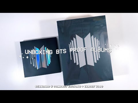 unboxing bts "proof" anthology albums + target shopping vlog ❦ standard & compact editions