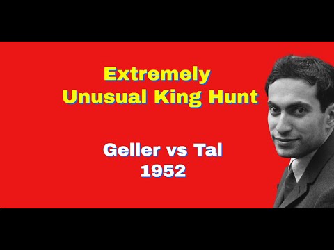 An Extremely Unusual King Hunt |Geller's King Meets Tal’s King Eye To Eye | Geller vs Tal: 1975