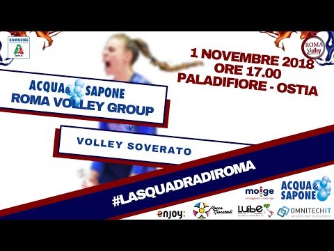 ACQUA & SAPONE ROMA - VOLLEY SOVERATO, LIVE STREAMING