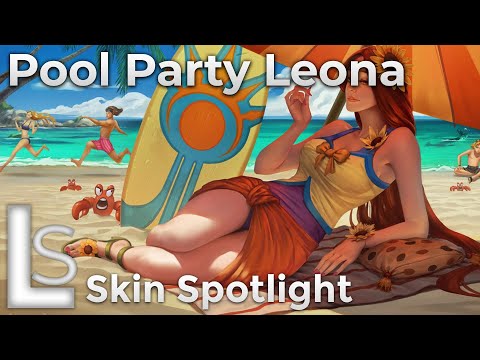 Pool Party Leona - Skin Spotlight - Pool Party - League of Legends - LoLSkins - Patch 10.22.1