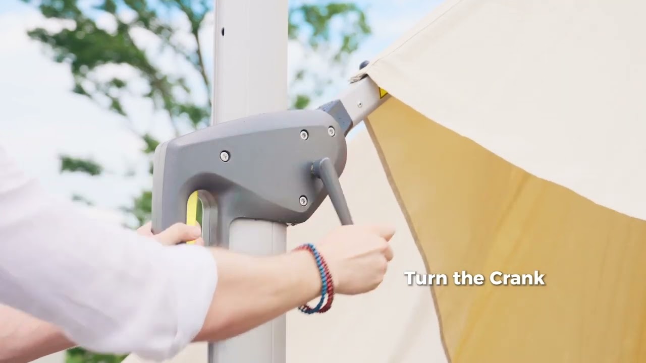 PURPLE LEAF Double Top Cantilever Umbrella