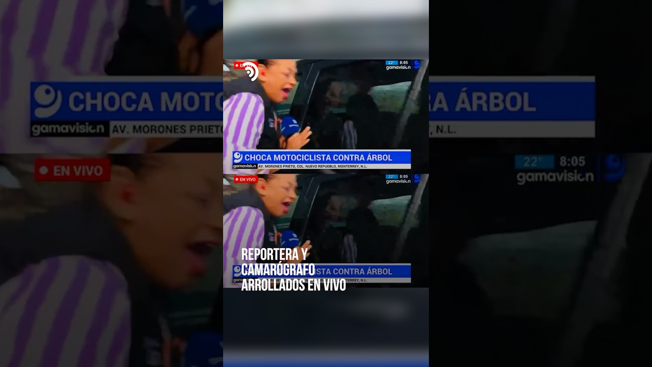 La noticia que cubrían terminó alcanzándolos 🚨🎥