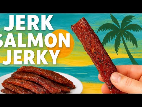 Homemade Salmon Jerky With Jerk Seasoning | No Dehydrator Needed!