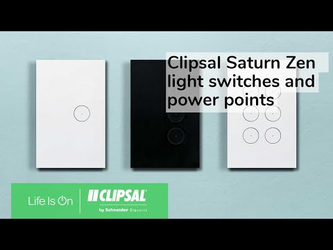Clipsal Saturn Zen Switch 3 Gang Push button 250V 16Ax/20A Led  - Z4063PBL-ZW