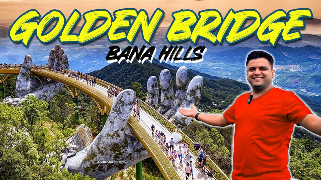 A traveler embarks on an exhilarating exploration of the Ba Na Hills and iconic Golden Bridge.