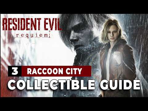 Resident Evil Requiem Collectibles - Raccoon City (All Files, Mr. Raccoons, Weapons, Coins, Safes..)