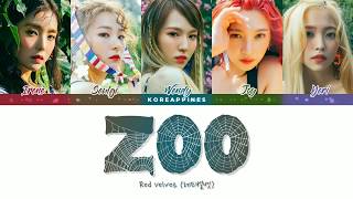 Red Velvet 레드벨벳 'ZOO' Lyrics [Color Coded_Han_Rom_Eng_가사]