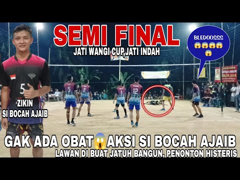 GAK ADA OBAT😱AKSI GILA SI BOCAH AJAIB ZIKIN BIKIN LAWAN JATUH BANGUN💥PENONTON HISTERIS,JATI INDAH