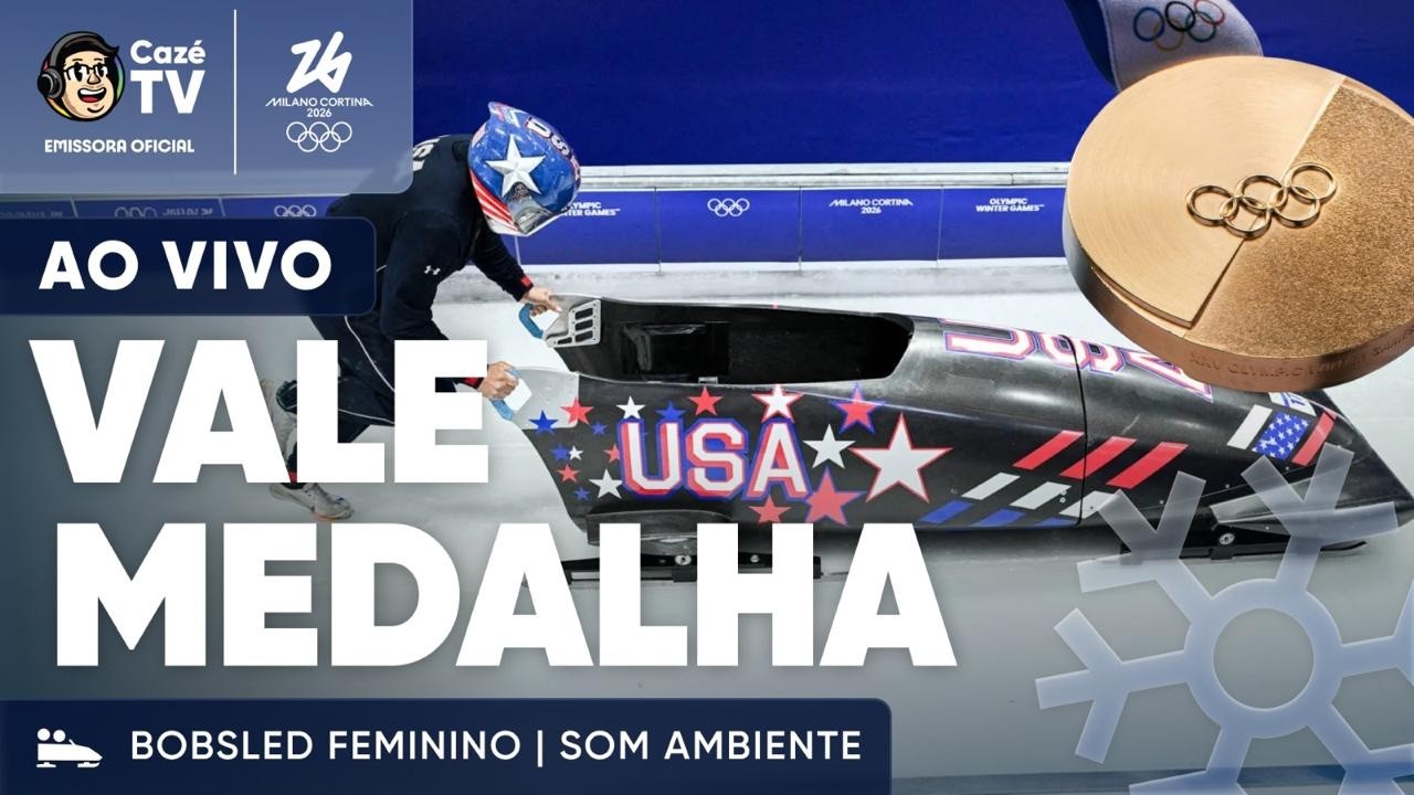 AO VIVO (SOM AMBIENTE): VALE MEDALHA! BOBSLED FEMININO | OLIMPÍADAS DE INVERNO 2026
