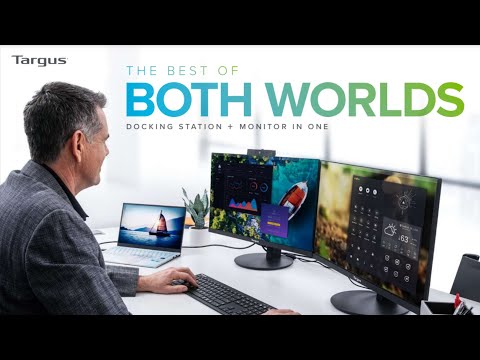 TARGUS 23,8 colio pirminis Full HD doko monitorius su 100PD video